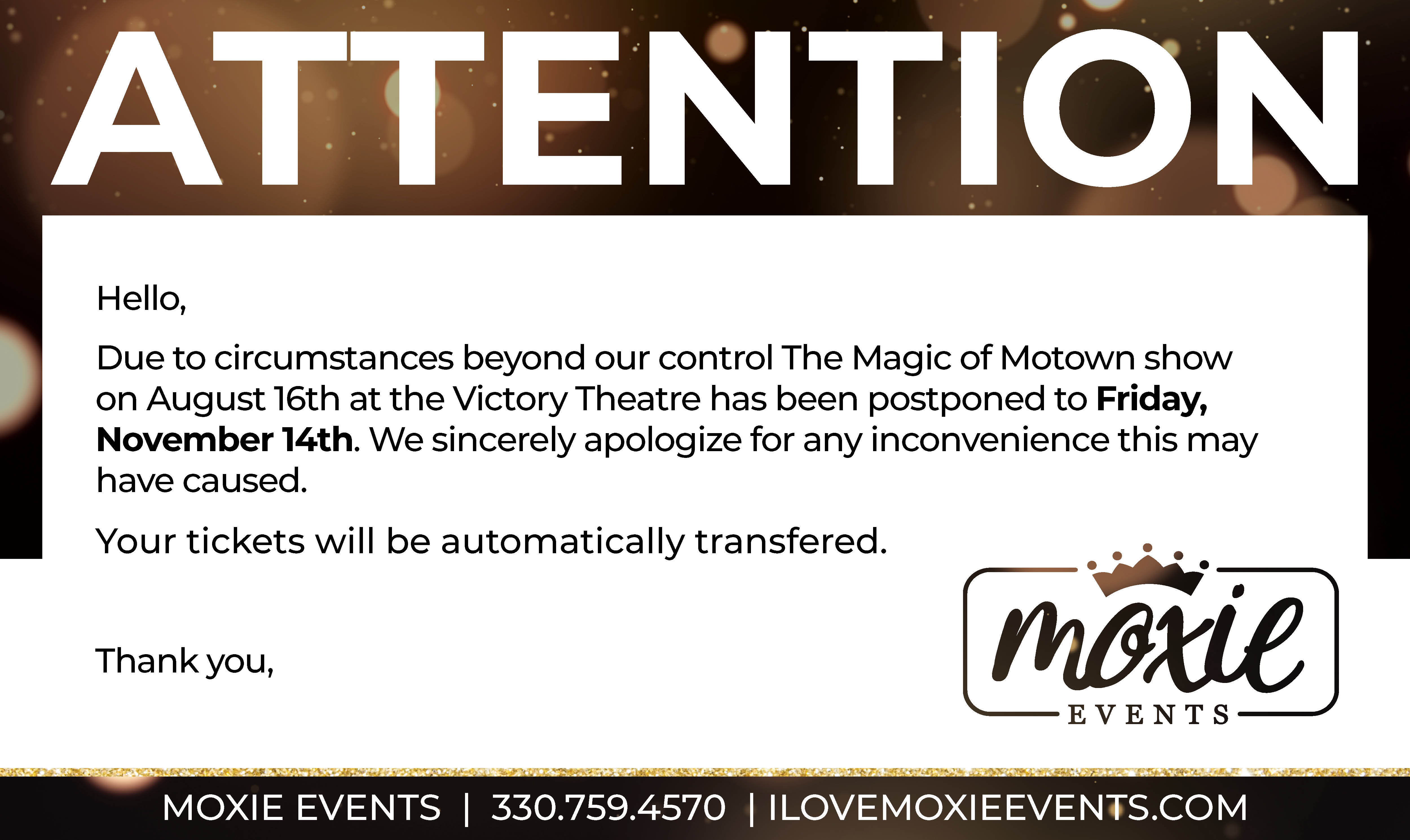 MoxieEvents MotownVictory moved
